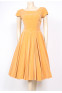 Mustard Velvet 50's Dress