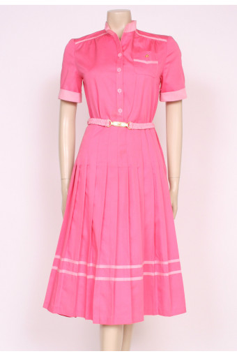 Pink Horses Day Dress