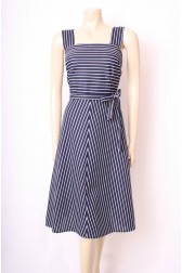 Nautical Navy 70's Dress