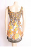 60's Yellow Flower Dress