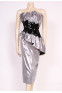 Silver Velvet Glamour Dress