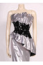 Silver Velvet Glamour Dress