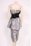Silver Velvet Glamour Dress