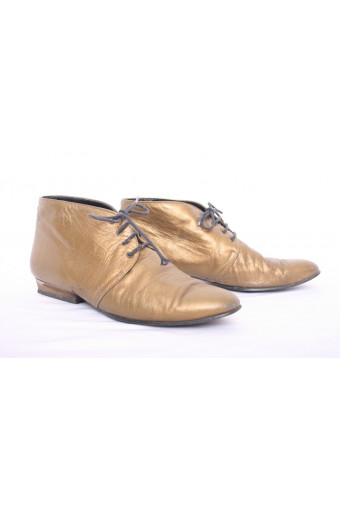 Gold 80's Ankle Boots
