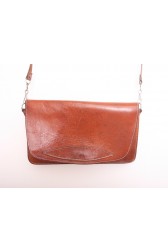 Tan Leather 70's Shoulder Bag