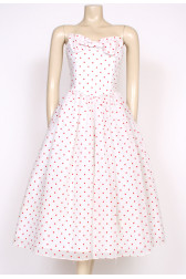 1980's polkadot radley prom dress