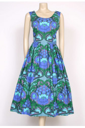1970's Heals printed cotton dress