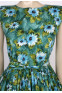 Green floral 50's dress