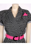 1980's polkadot jump suit