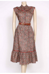 1970's floral sun dress